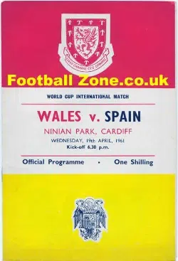 Wales v Spain 1961 – World Cup