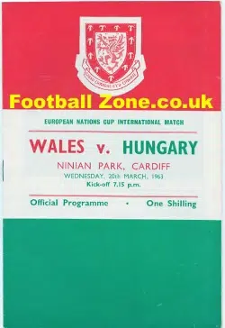 Wales v Hungary 1963 – Euro Nations Match