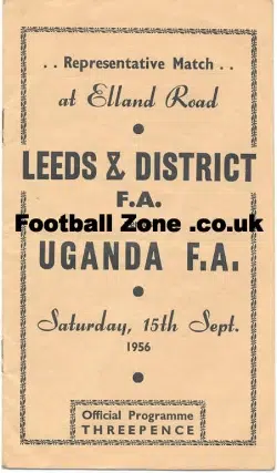 Leeds & District FA v Uganda FA 1956 - First Bare Footed Match