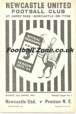Newcastle United v Preston 1954