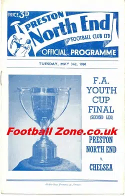Preston North End v Chelsea 1960 – Youth Cup Final