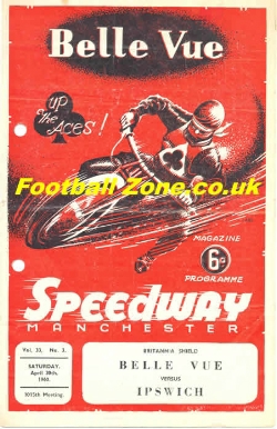 Belle Vue Speedway v Ipswich 1960