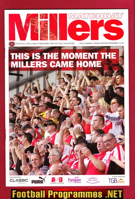 Rotherham United v Heart Of Midlothian 2012 First Full Capacity