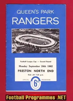 Queens Park Rangers v Preston 1962 – Last Match @ Ellerslie Road