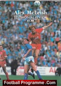 Alex McLeish Testimonial Benefit Match Aberdeen 1989