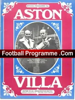 Aston Villa v Manchester United 1975
