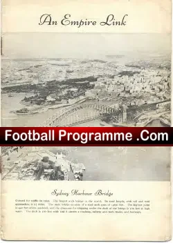 Australia Rugby Tour Souvenir brochure 1948
