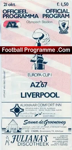 AZ Alkmaar v Liverpool 1981 – Dutch Holland