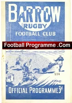 Barrow Rugby v Liverpool 1954