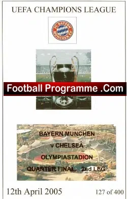 Bayern Munich FC v Chelsea 2005 Pirate Issue 1