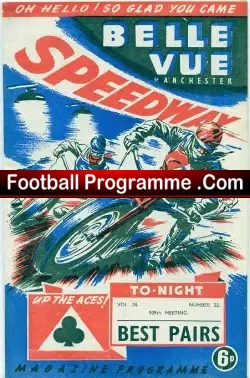 Belle Vue Speedway 1955 Best Pairs Trophy