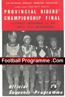 Belle Vue Speedway 1964 Provincial riders Final
