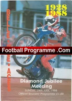 Belle Vue Speedway 1988 Manchester Jubilee Meeting