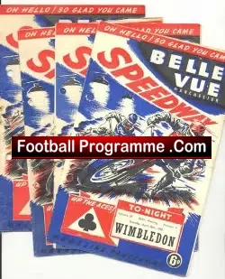 Belle Vue Speedway Pack 4 X 1950’s