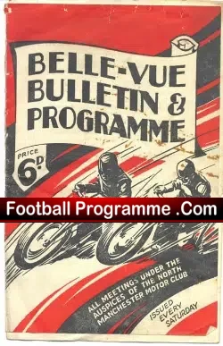 Belle Vue Speedway Programme 1947 Riders Championship