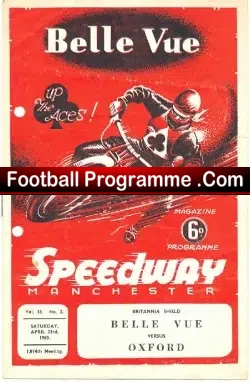 Belle Vue Speedway v Oxford 1960