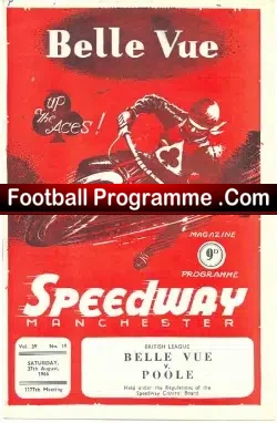 Belle Vue Speedway v Poole 1966