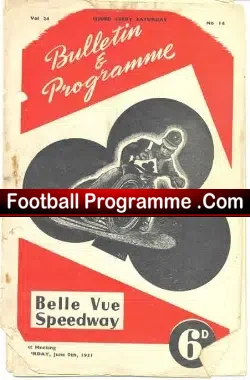 Belle Vue Speedway v Wimbledon 1951