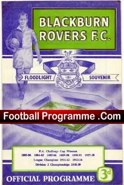Blackburn Rovers v Werder Bremen 1958 Floodlights