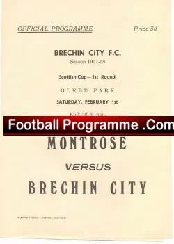 Brechin City v Montrose 1958 – 1950s
