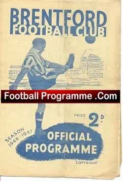 Brentford v Aston Villa 1947