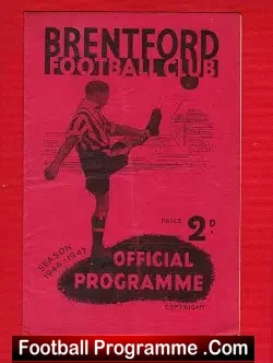 Brentford v Blackpool 1946