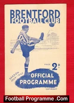 Brentford v Bolton Wanderers 1946