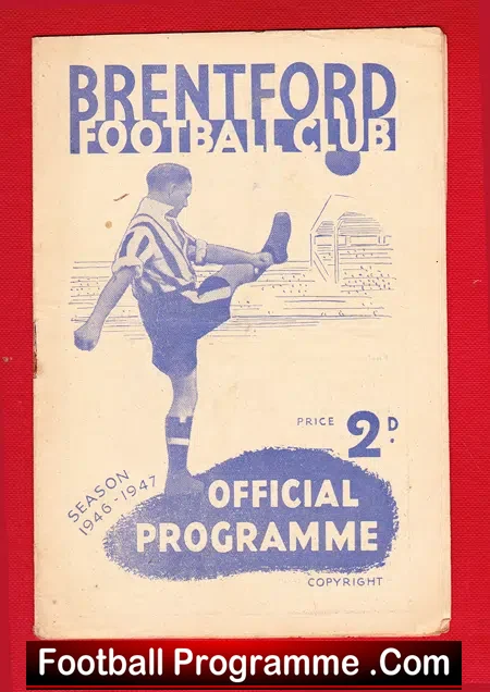 Brentford v Preston 1946 – Shankly + Tom Finney