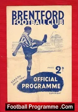 Brentford v Stoke City 1946