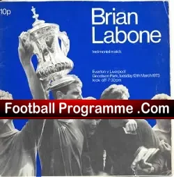 Brian Labone Testimonial Benefit Match Everton 1973