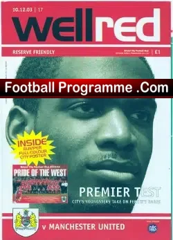 Bristol City v Manchester United 2003 – Reserves Match