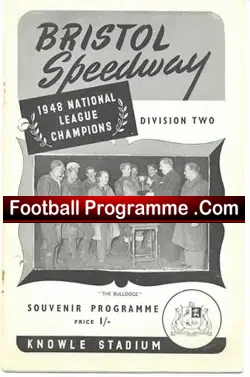 Bristol Speedway v Split Waterman team 1948