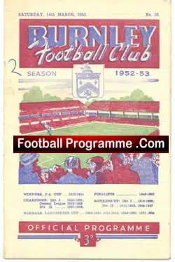 Burnley v Manchester United 1953
