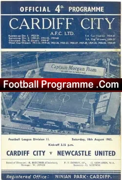 Cardiff City v Newcastle United 1962 – to clear