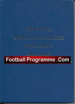 Chelsea Football Club Bound Volume Programmes Book 1939 – 1945