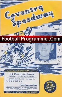 Coventry Speedway v Southampton 1953