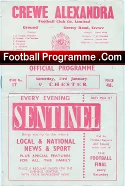 Crewe Alexandra v Chester City 1959