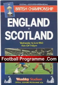 England v Scotland 1983 – English v Scottish