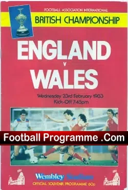 England v Wales 1983