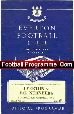 Everton v Nuremberg 1965