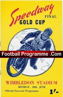 Gold Cup Speedway Final at Wimbledon 1960