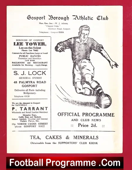 Gosport Borough Athletic v Netley 1963 – Hants League
