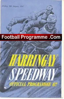 Harringay Speedway v Wembley 1947