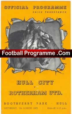 Hull City v Rotherham United 1953