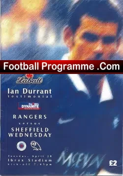 Ian Durrant Testimonial Benefit Game Glasgow Rangers 2012
