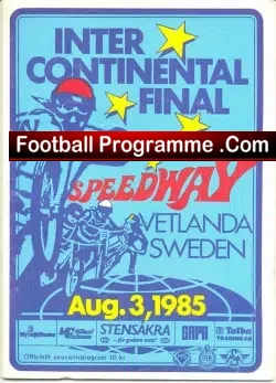 Intercontinental Speedway Final 1985 Sweden
