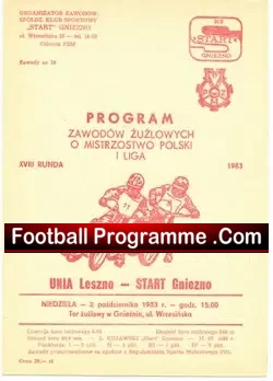 International Speedway Programme 1983