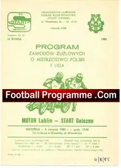 International Speedway Programme 1985