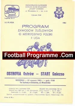 International Speedway Programme 1985