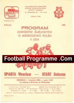 International Speedway Programme 1985